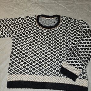 NWOT! Black and White Sweater